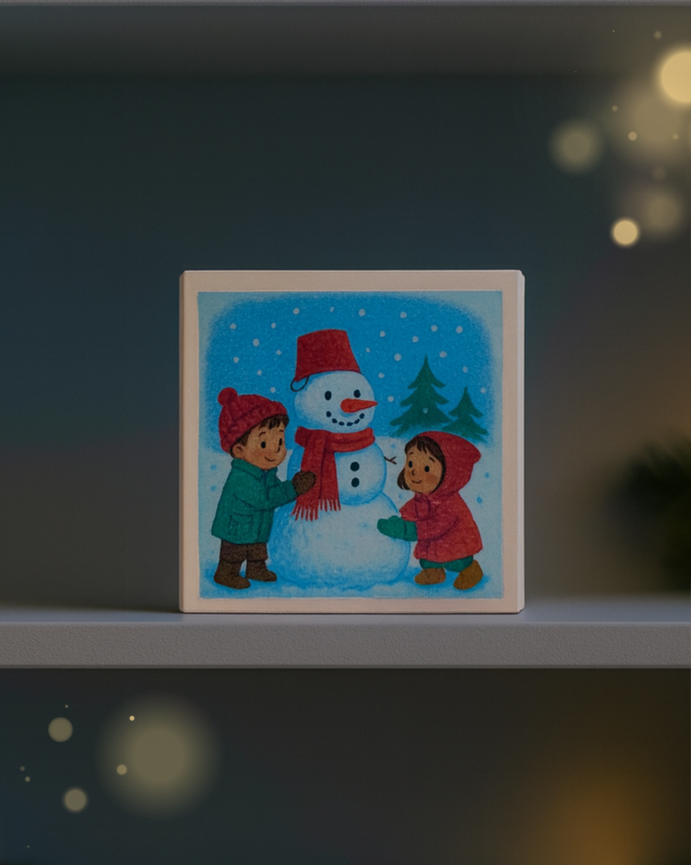 Snowman Christmas Card Soap Gift