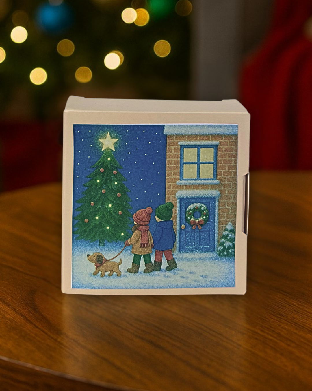 Festive Walk Christmas Card Soap Gift