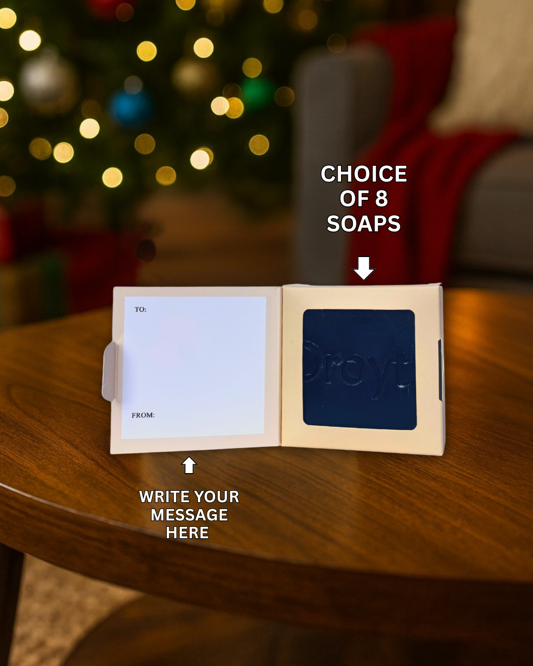 Festive Walk Christmas Card Soap Gift - Image 3