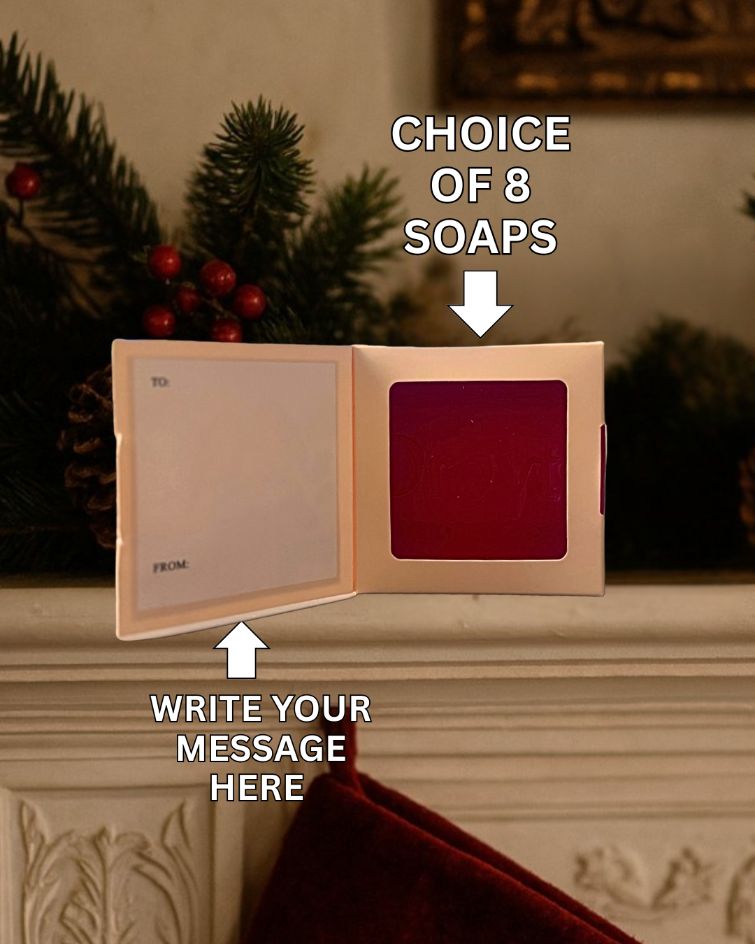 Robins Christmas Card Soap Gift - Image 3