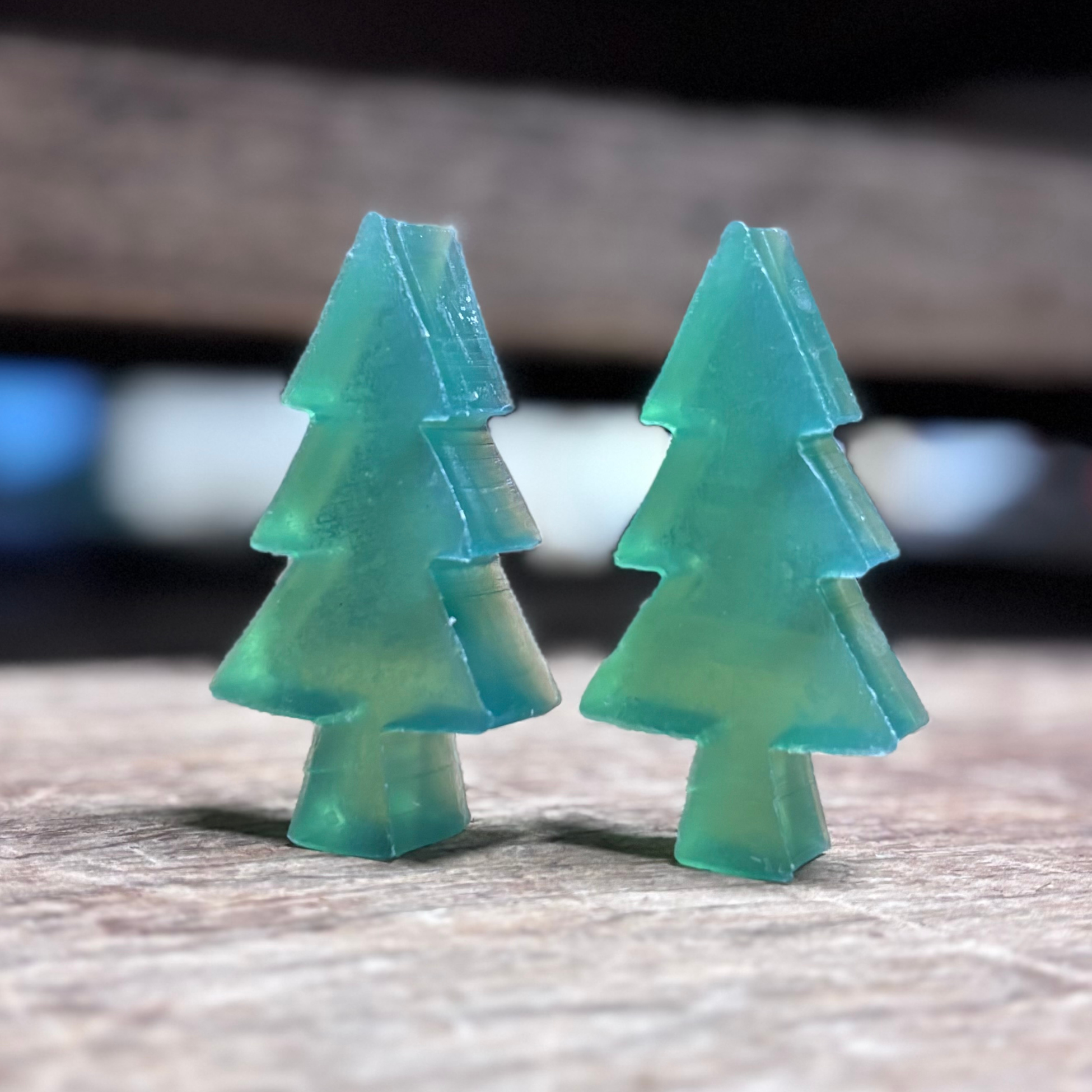 Pair of Christmas Tree Soaps – Fresh Green
