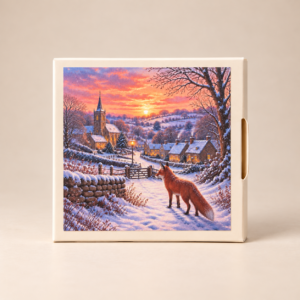 Winter Fox Christmas Card Soap Gift